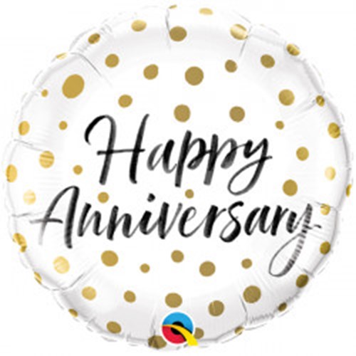 Happy Anniversary Helium Balloon - Fast Shipping
